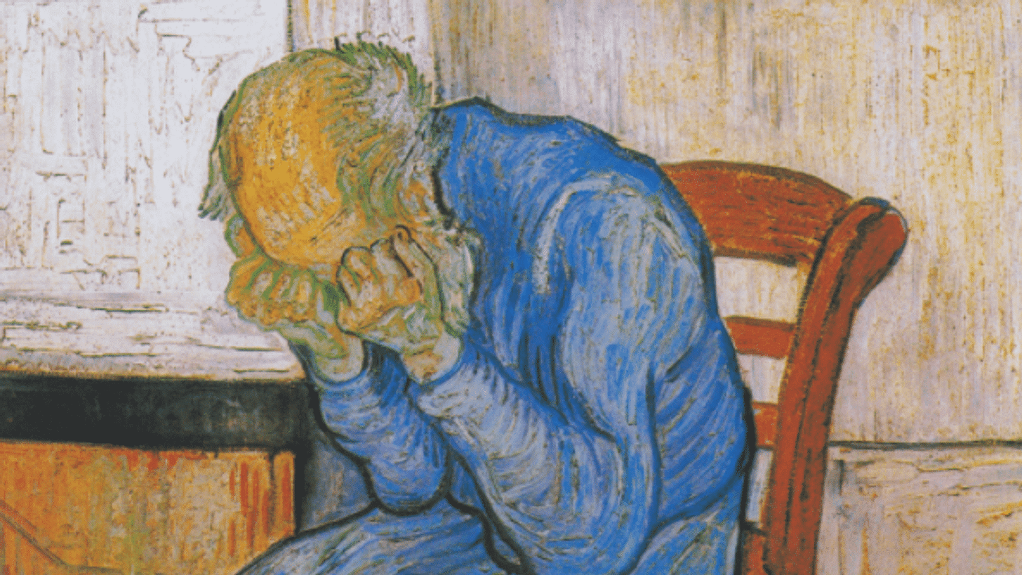 Sorrowing Old Man (At Eternity's Gate) by van Gogh - World History  Encyclopedia
