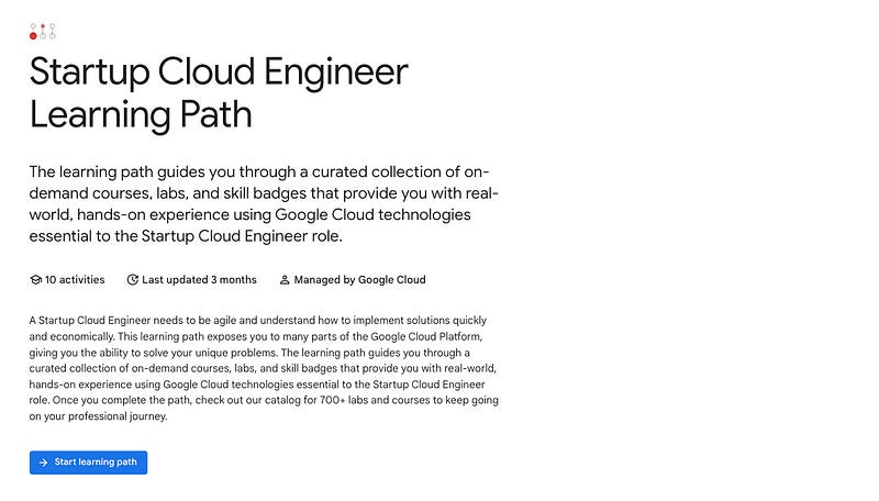 Cloud Architect Learning Path Cloud Architect Learning Path