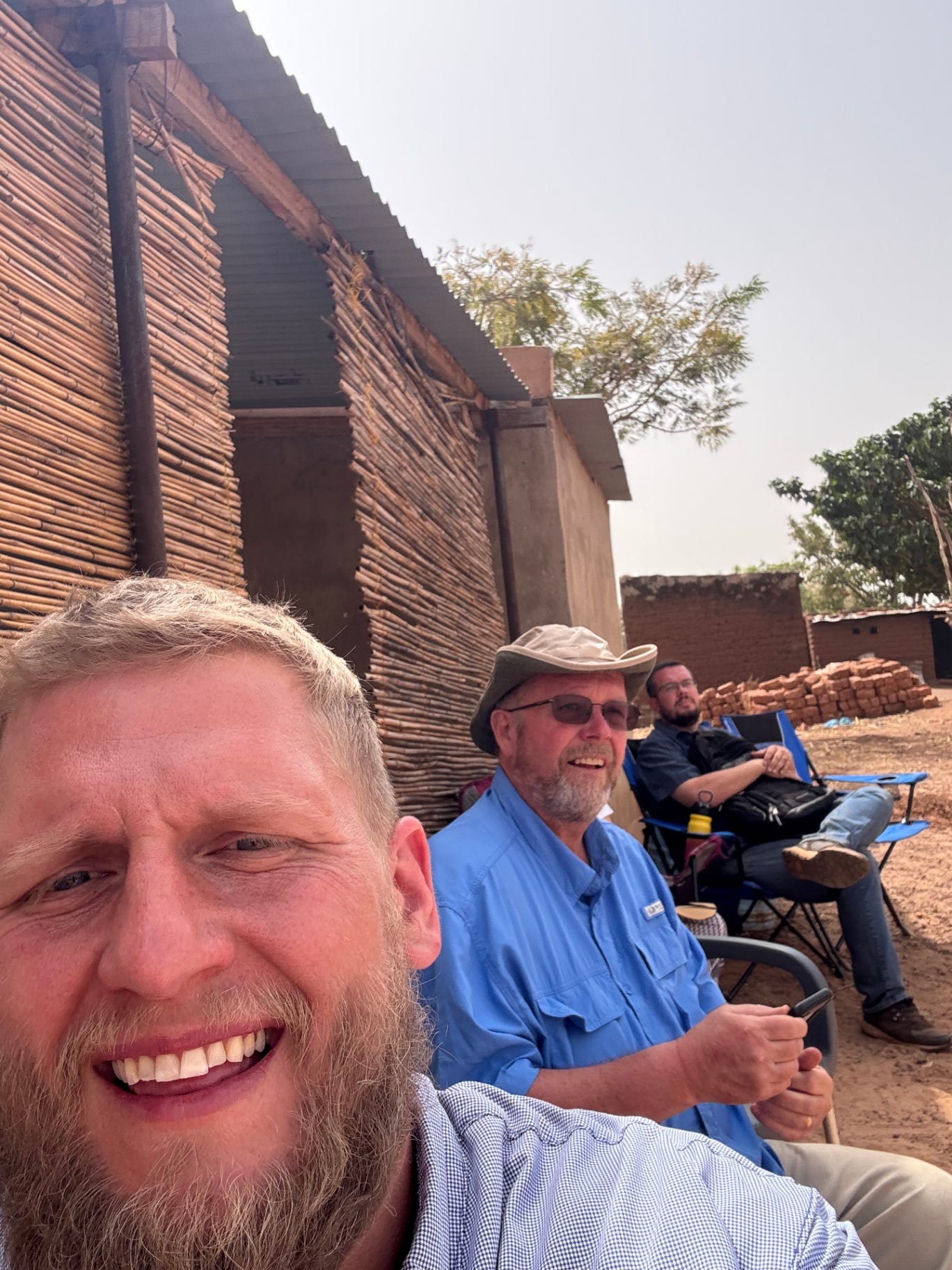 Robert Canfield and ministry partners in Burkina Faso