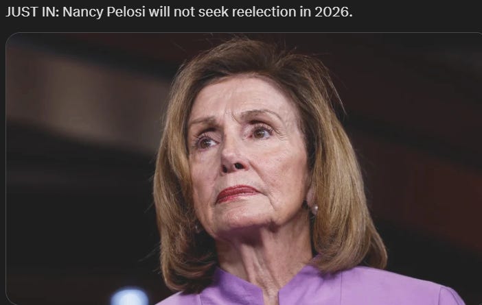 Queen Swamp Dweller, Nancy Pelosi Anticipated to Call it Quits