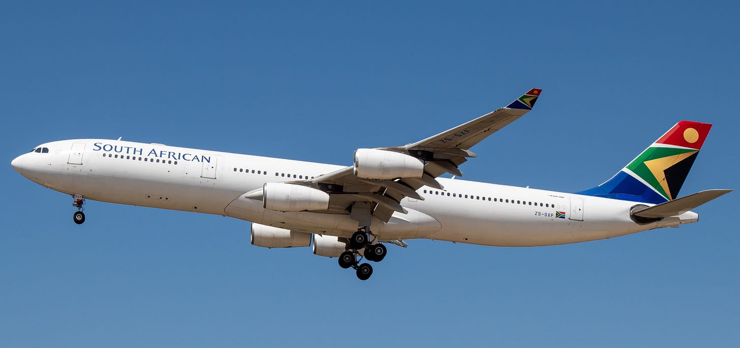 South African Airways SAA Airbus A340-300