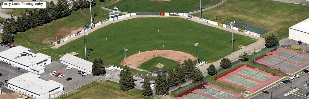 Aerial view of Paul Thomas Field