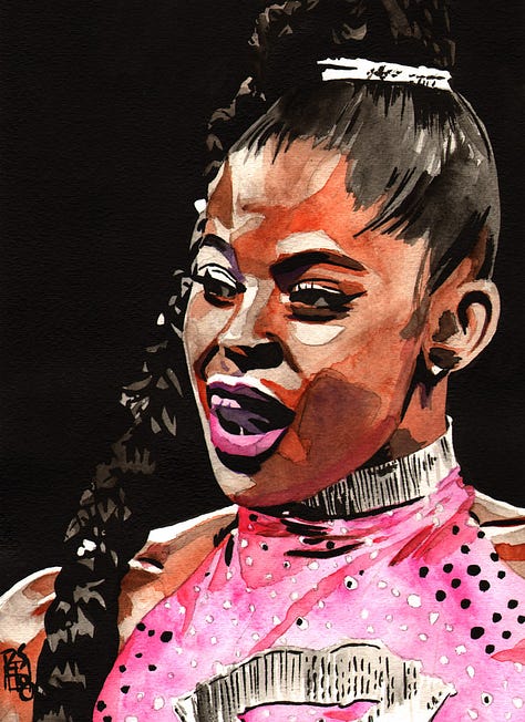 Paintings of Bianca Belair