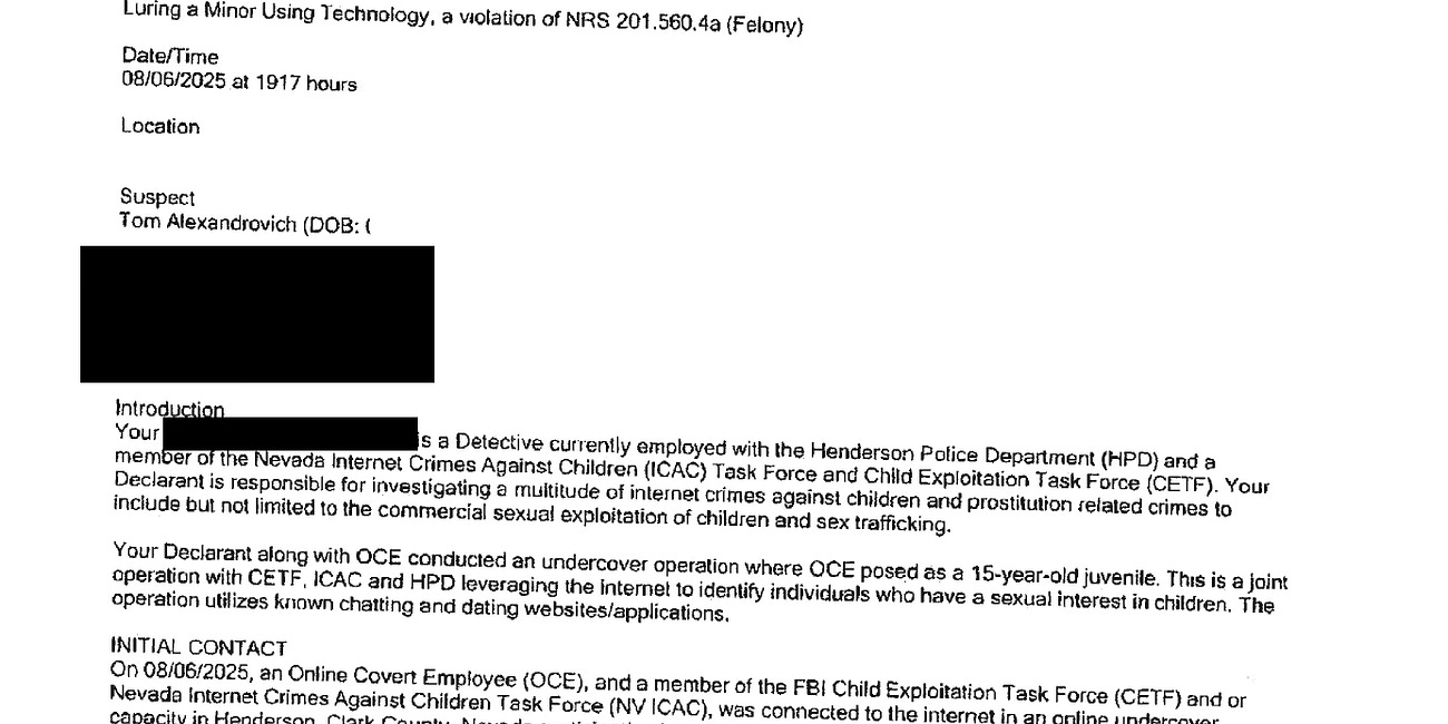 ⚠️ Official arresting documents of the Israeli cyber chief showed he tried to sexually assault a 15 year old and take her to Cirque du Soleil
