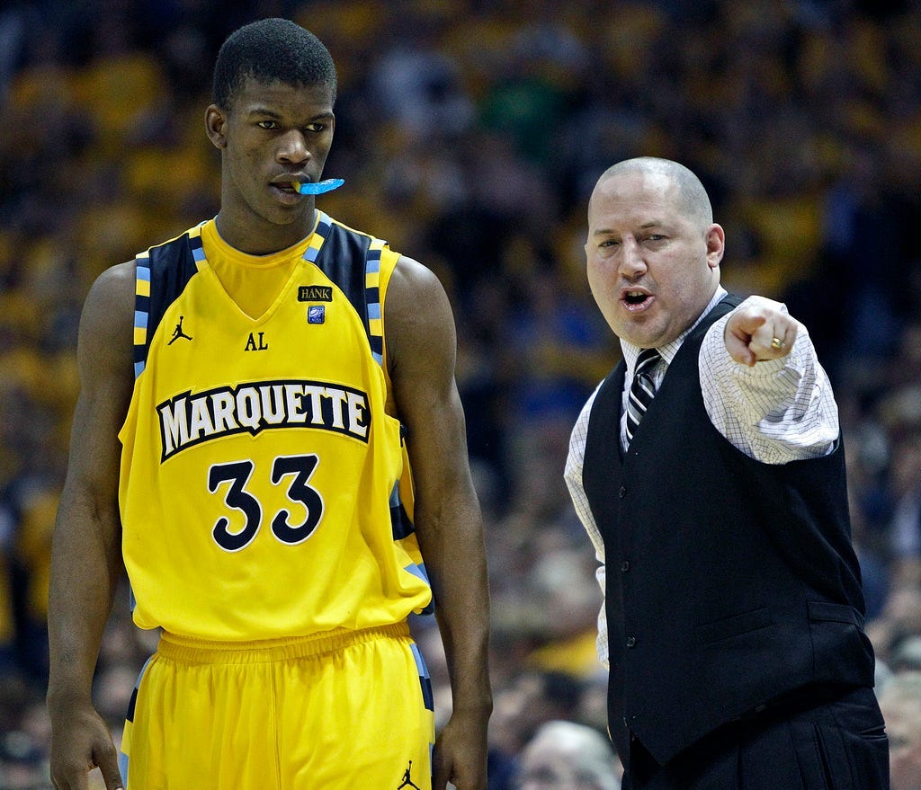 Jimmy Butler honed at Marquette by Buzz Williams Jimmy Butler honed at Marquette by Buzz Williams