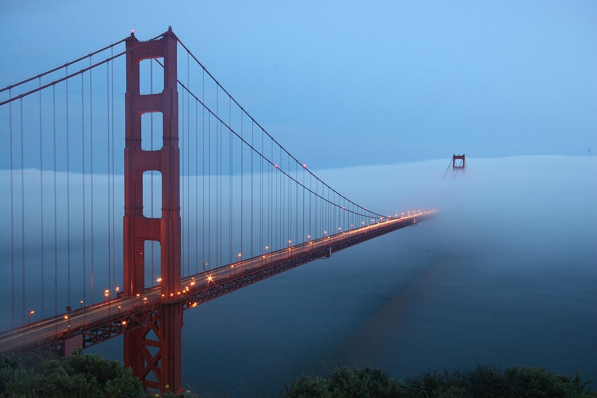 Photo by Glabb, “Golden Fog, San Francisco,” licensed under CC BY 2.0 (Creative Commons Attribution 2.0). Photo by Glabb, “Golden Fog, San Francisco,” licensed under CC BY 2.0 (Creative Commons Attribution 2.0).