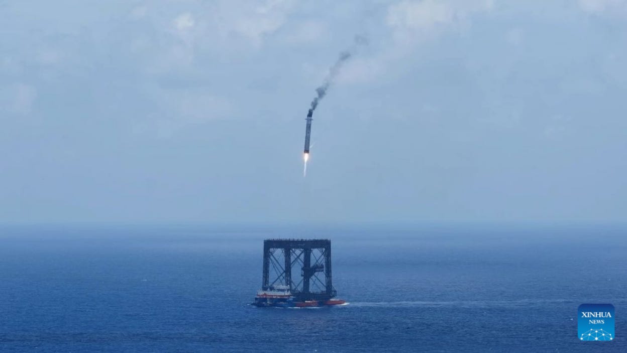 China lands Long March-10B booster, escalating reusable rocket race | Mashable China lands Long March-10B booster, escalating reusable rocket race | Mashable