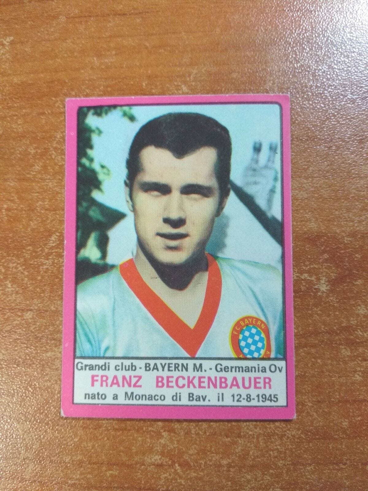 BECKENBAUER Ed. Footballers Figure Original 1967-68 PANINI - Picture 1 of 2