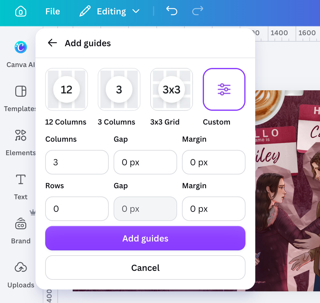 Add a grid in Canva Add a grid in Canva