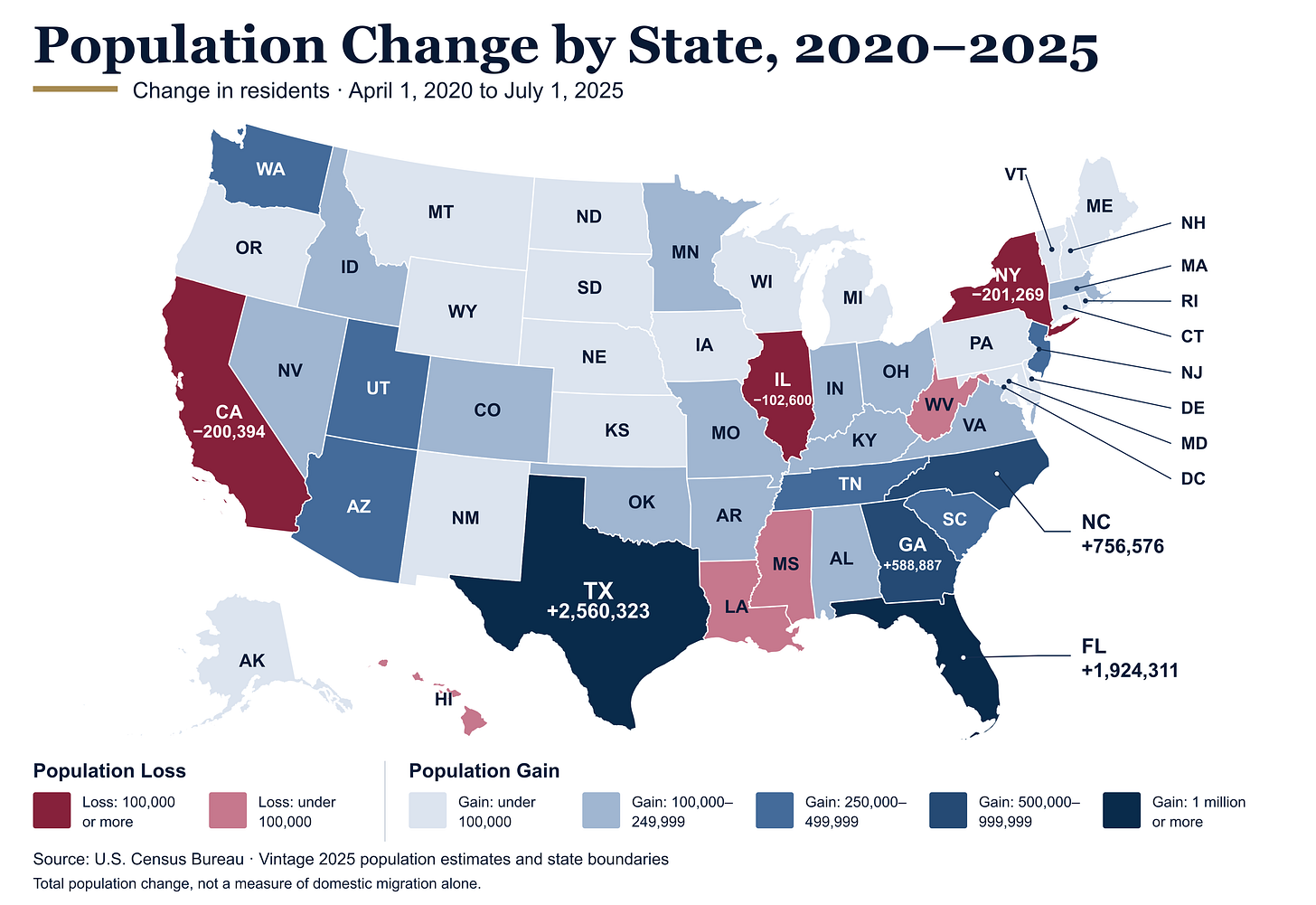 Corrected population map