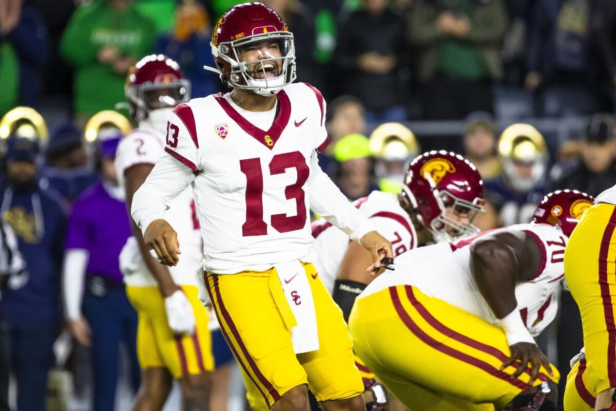 Caleb Williams, USC hope first loss leads to win over Utah - Los Angeles  Times