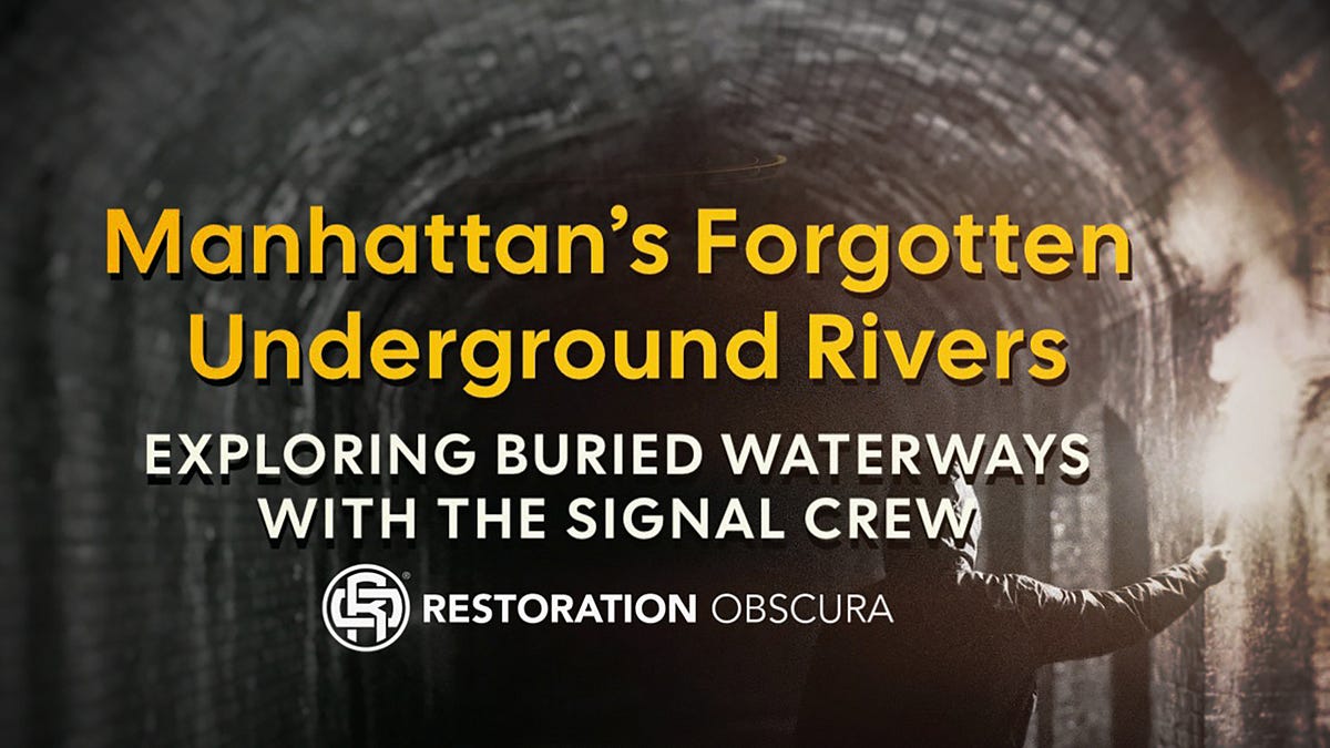 Manhattan’s Forgotten Underground Rivers - by John Bulmer