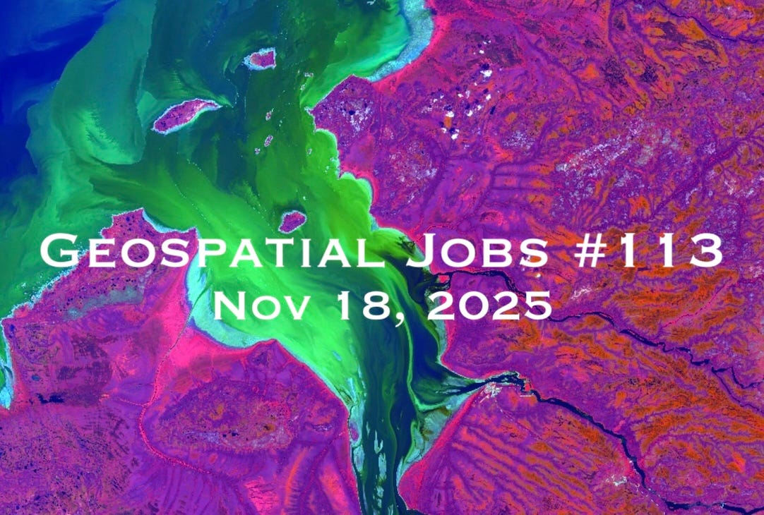 Geospatial Jobs - Geospatial Jobs #113: Nov 18, 2025