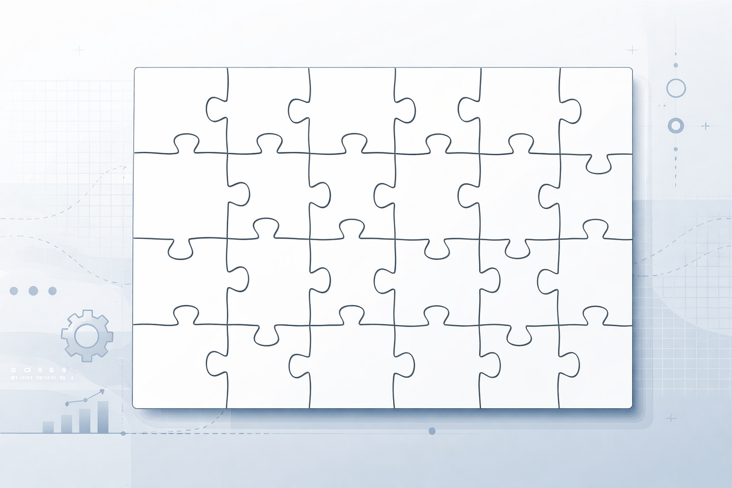 Hero Image: Puzzle pice result from the tutorial.