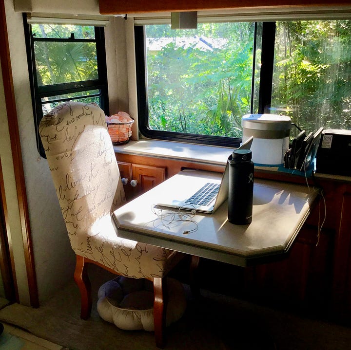 My new tropical office