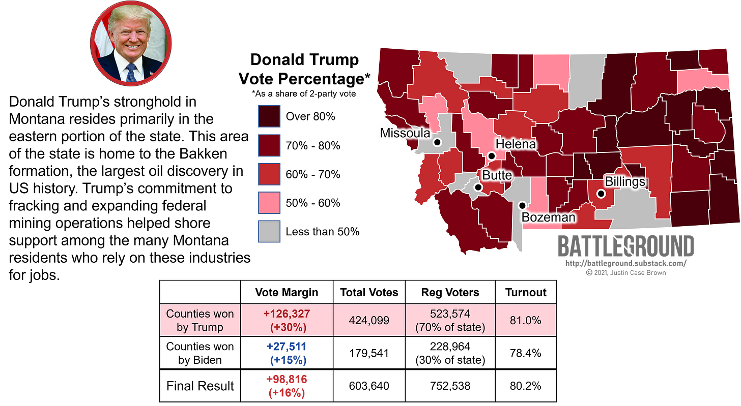 How Montana Voted for Donald Trump in the 2020 Election