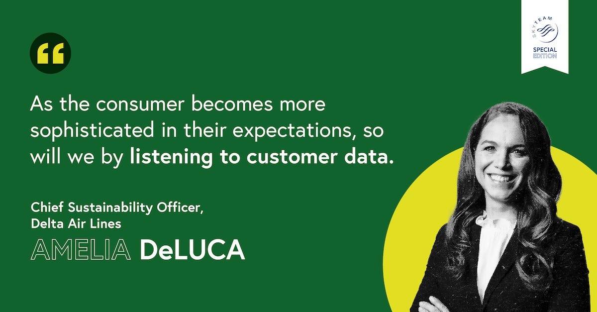 Delta Air Lines’ Chief Sustainability Officer, Amelia DeLuca in conversation with Shashank Nigam