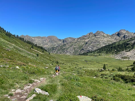 The climb and descent after les Bordes d'Envara