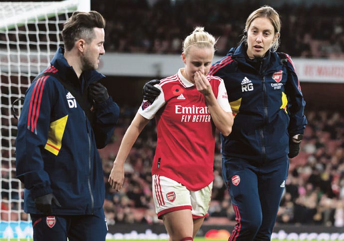 Injured Mead 'a massive loss' for Arsenal | Camden New Journal
