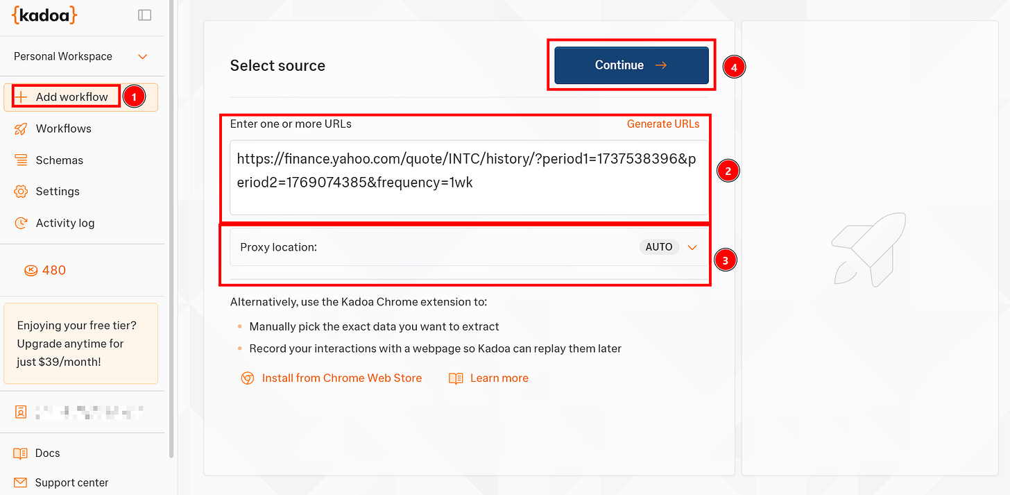 A new workflow in Kadoa by Federico Trotta A new workflow in Kadoa by Federico Trotta