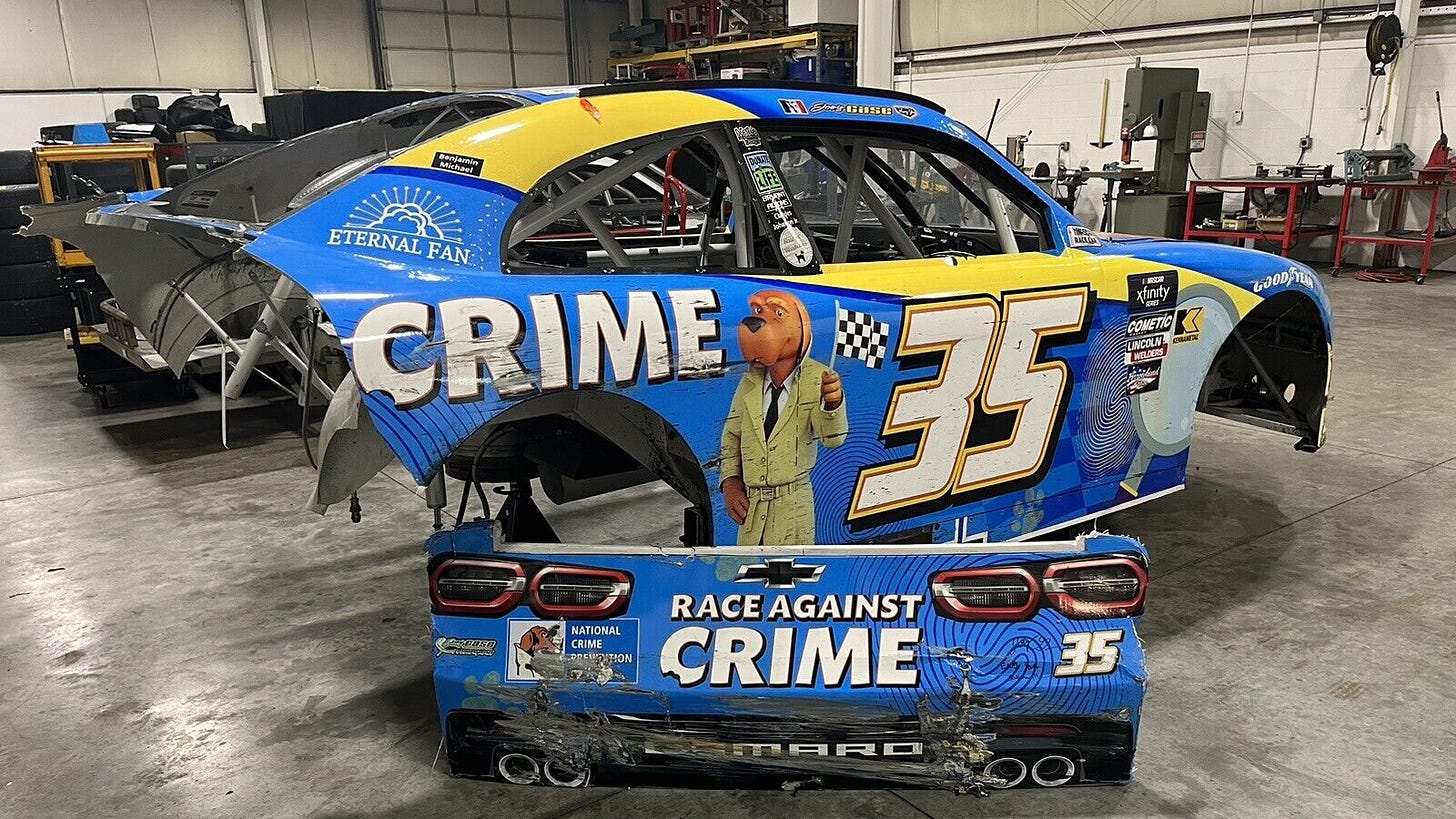 Joey Gase rear bumper for sale on eBay Joey Gase Richmond bumper being sold