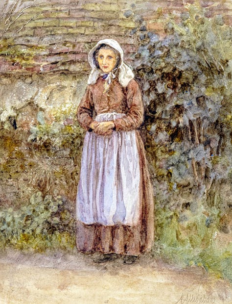 A Witley Peasant - Baking Bread 1882 - Tennyson
