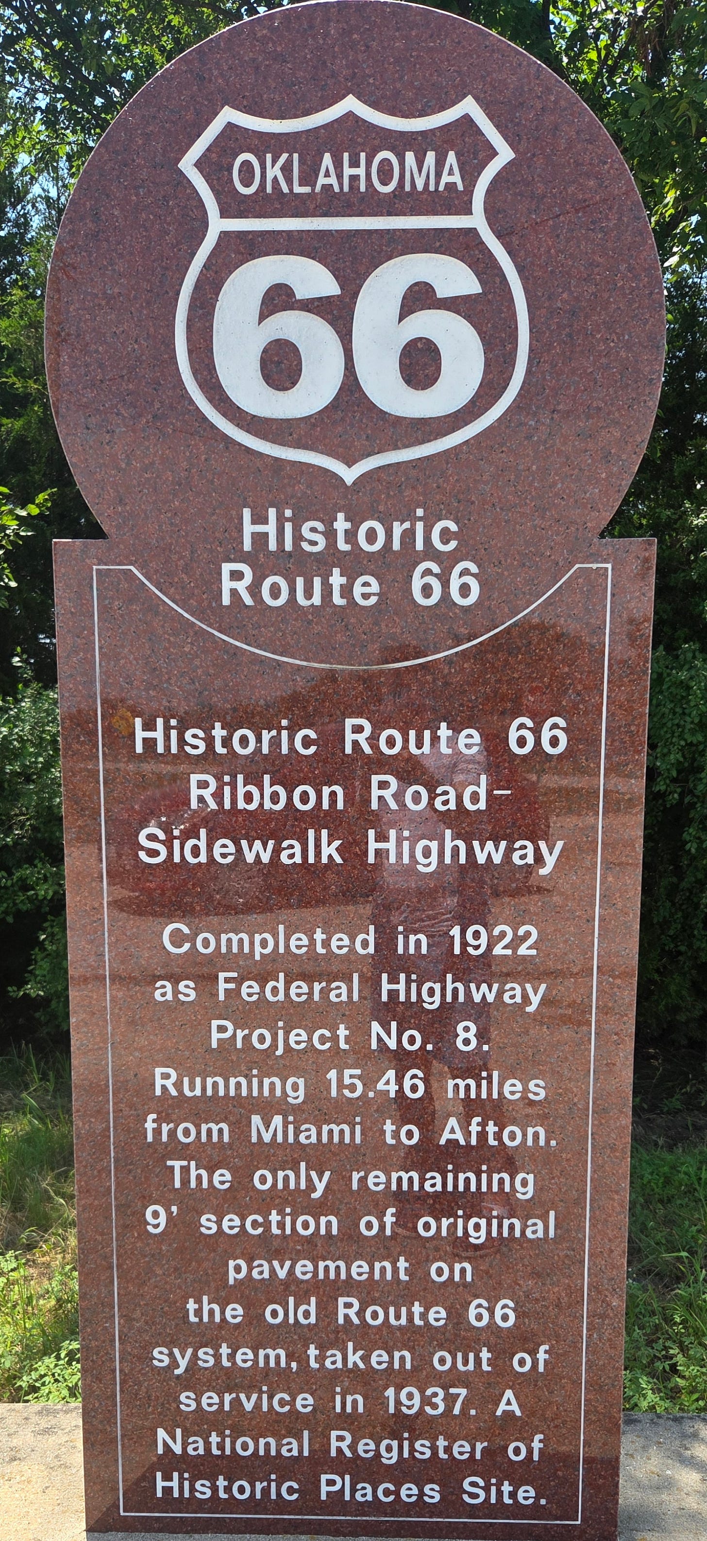 Historic Route 66 marker