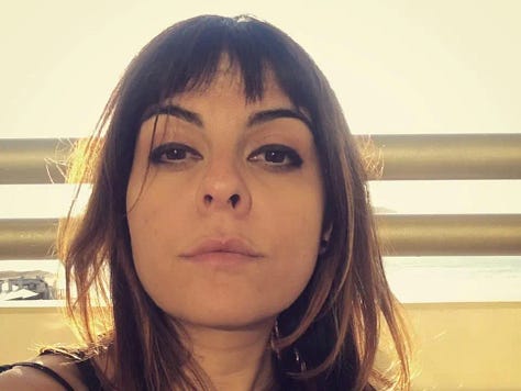 LEFT TO RIGHT: Performer Alex Feldman (Pat Greenhouse); Unnamed girl with books, circa 1970s (Adam Mastroianni’s dad); SFF author Gene Wolfe (professional headshot); fine-artist/illustrator Karla Ortiz*; Veronika the cow (her owner); psychiatrist Julie Sheffield (William DeShazer/NYT) *Courtesy of Artist