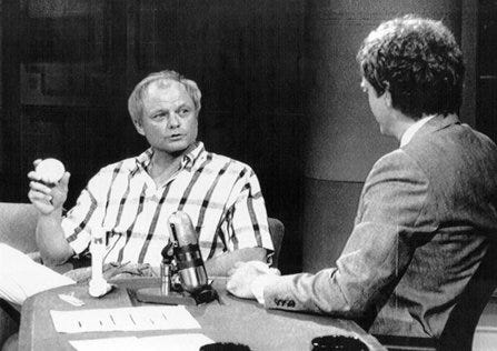 Niekro talks shop with David Letterman