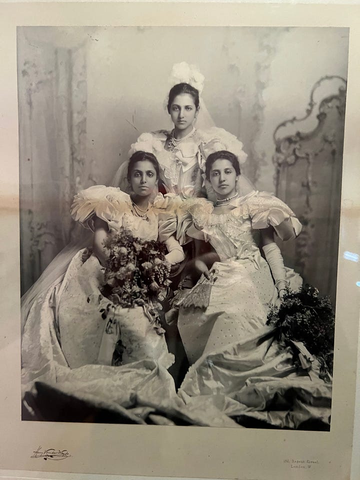 Clockwise from top left: the Banqueting Hall; a photo from 'The Last Princesses of Punjab' at Kensington Palace; the King's Staircase at Kensington Palace during an evening tour; a quote from Princess Duleep of Punjab