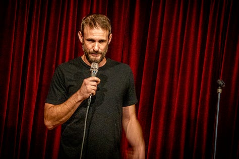 Mitch Burrow and host Brent Maples