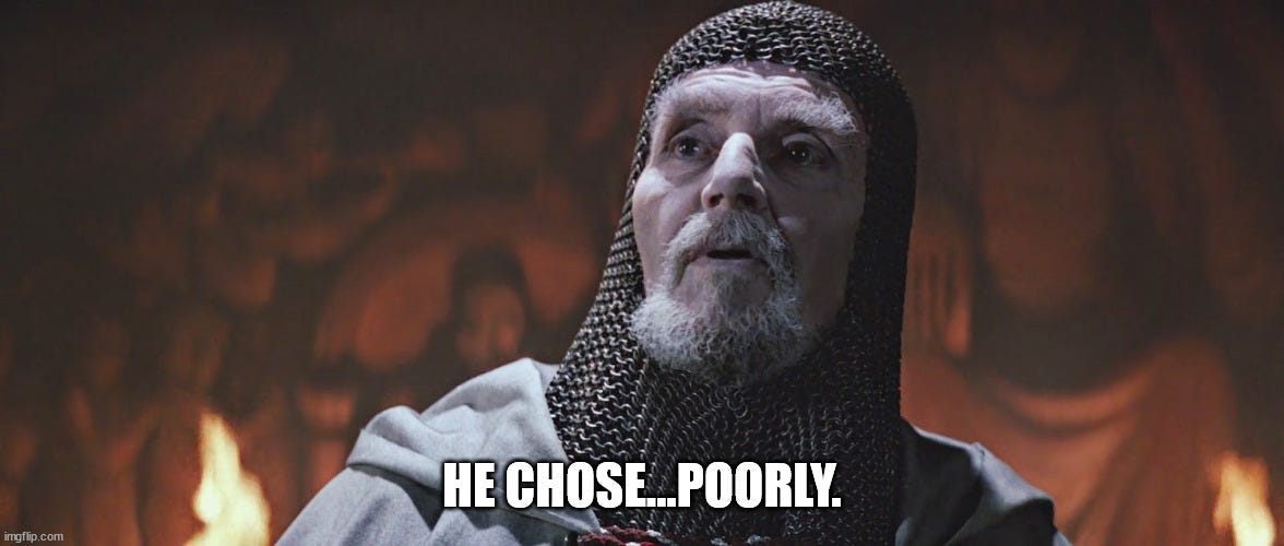 he chose poorly Memes & GIFs - Imgflip