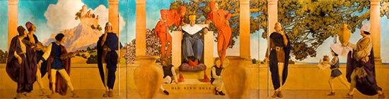 King Cole Mural by Maxfield Parrish