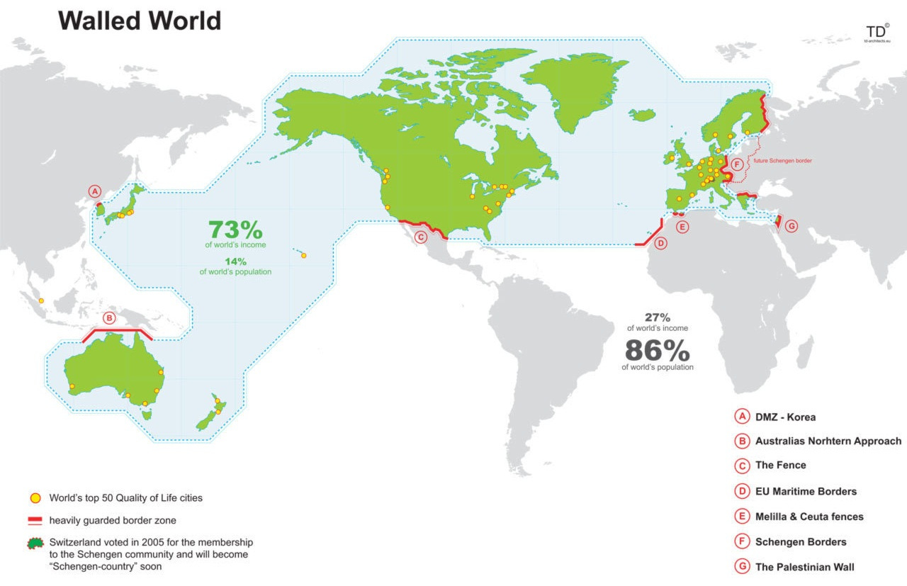 r/MapPorn - The Walled World [1280x827]