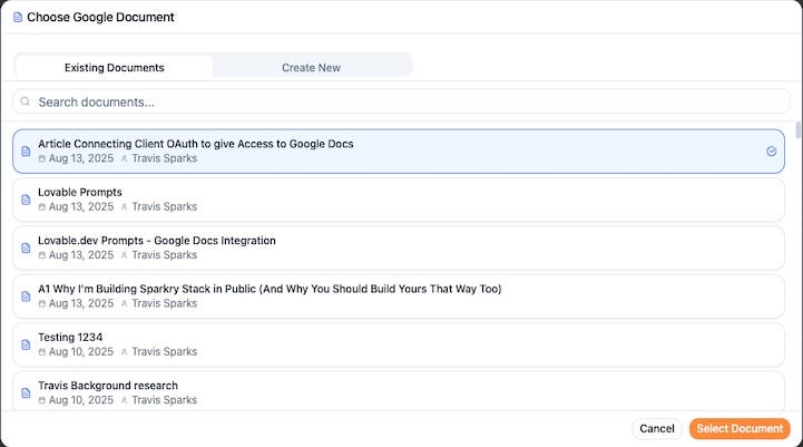 Build a Google Docs Integration in 1 Hour With Lovable & Supabase