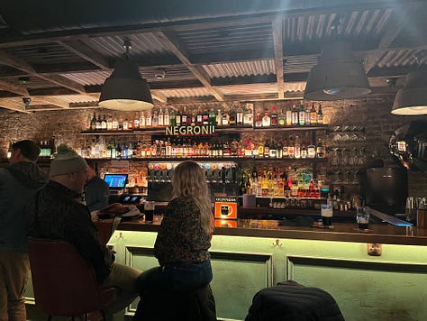 In and out at The Dockers Bar