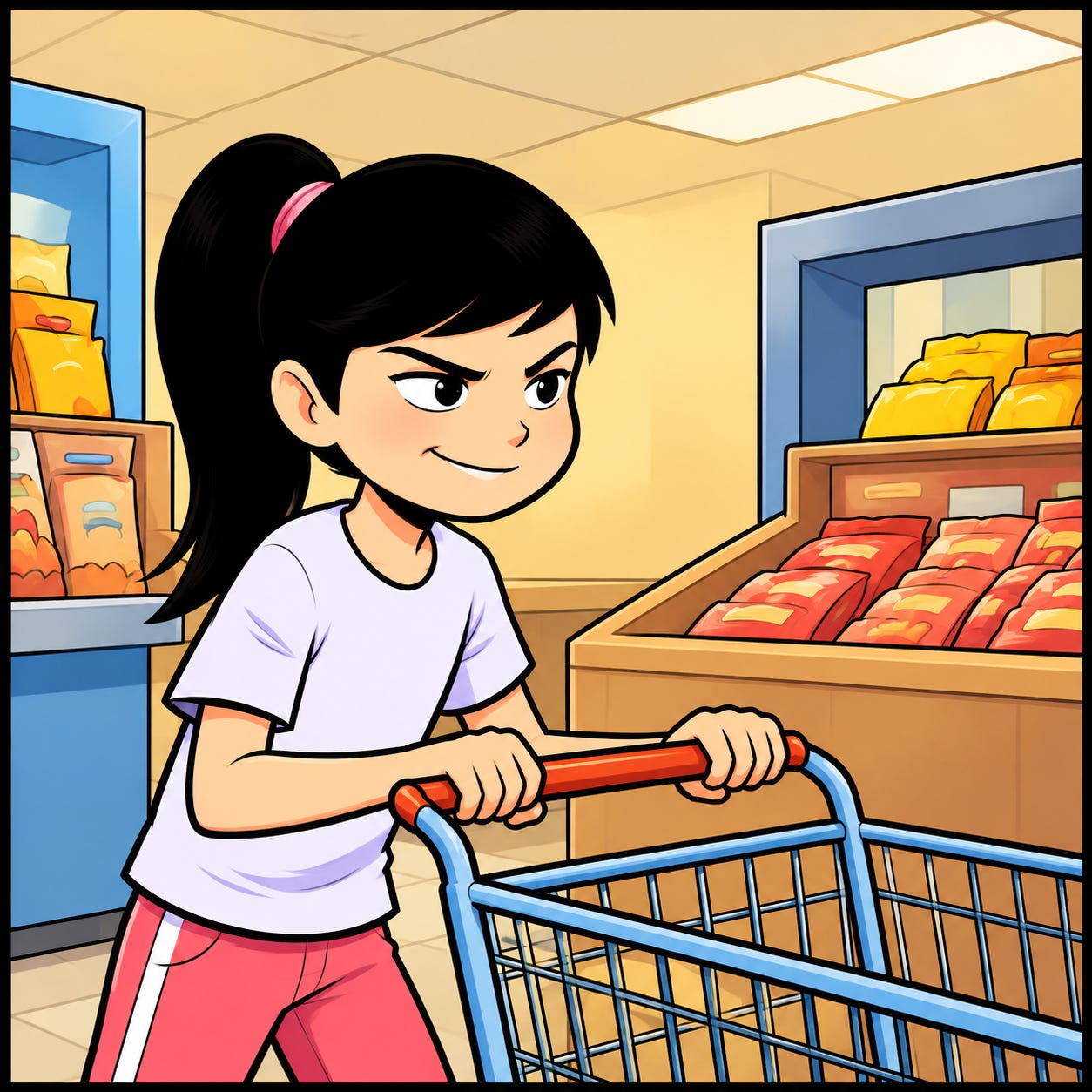 Zara shops for snacks while Omie shares a surprising grocery store secret.