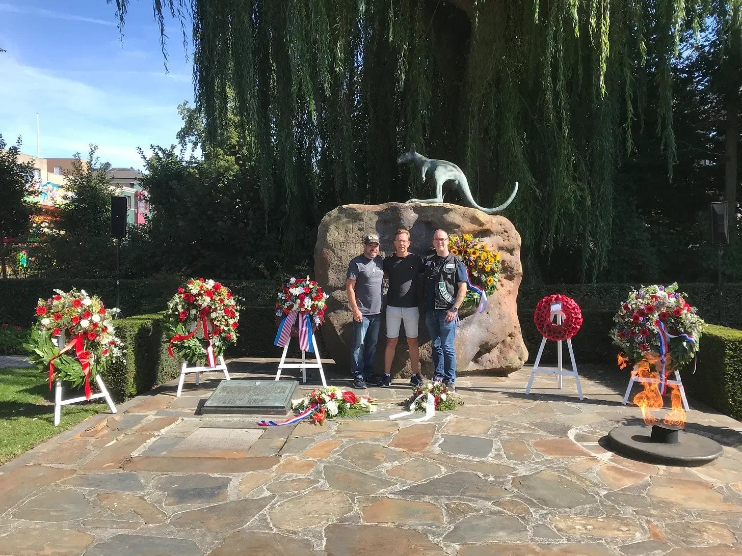  My Dutch friends, Arnoud Lathouwers and Theo Thiejssen, in Veghel, Netherlands. 