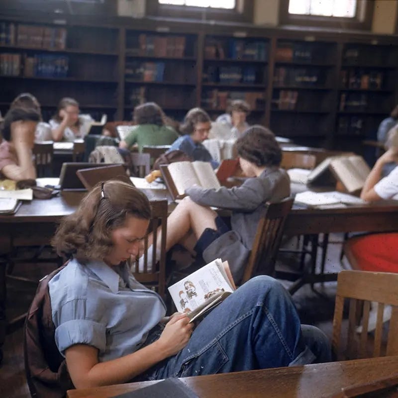 Though Smith College is part of the Five Colleges Consortium today, these 1948 photos capture an earlier era of women's education, focused solely on the Northampton campus experience.