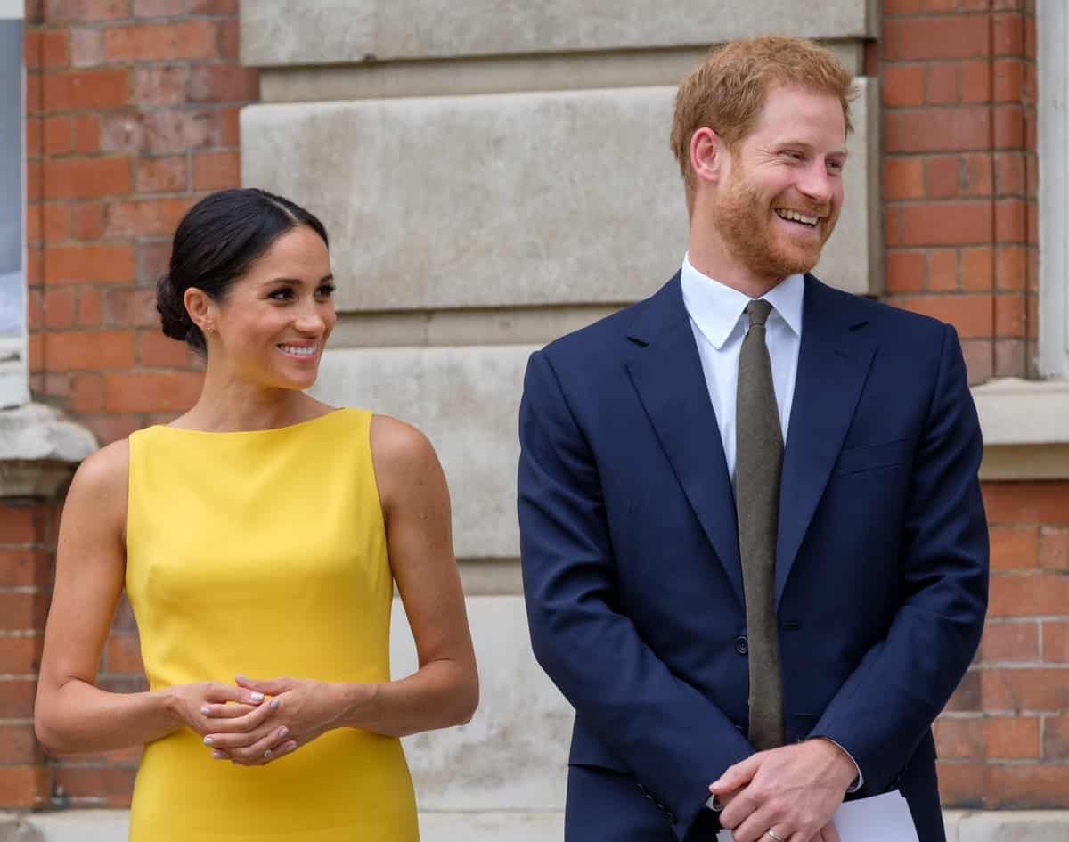 Meghan Markle in Yellow Brandon Maxwell for Youth Commonwealth Reception -  Dress Like A Duchess