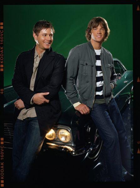 Supernatural first promotion with Jensen Ackles and Jared Padalecki. Supernatural first promotion with Jensen Ackles and Jared Padalecki.
