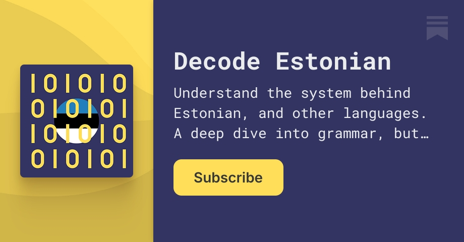 Decode Estonian | Dario Hamidi | Substack