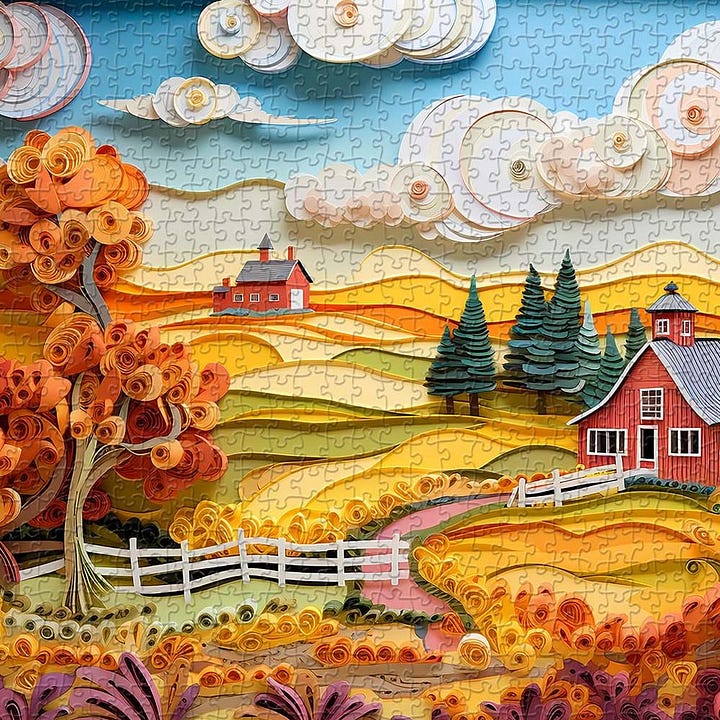 Gallery of PickForU Golden Countryside  Jigsaw Puzzle
