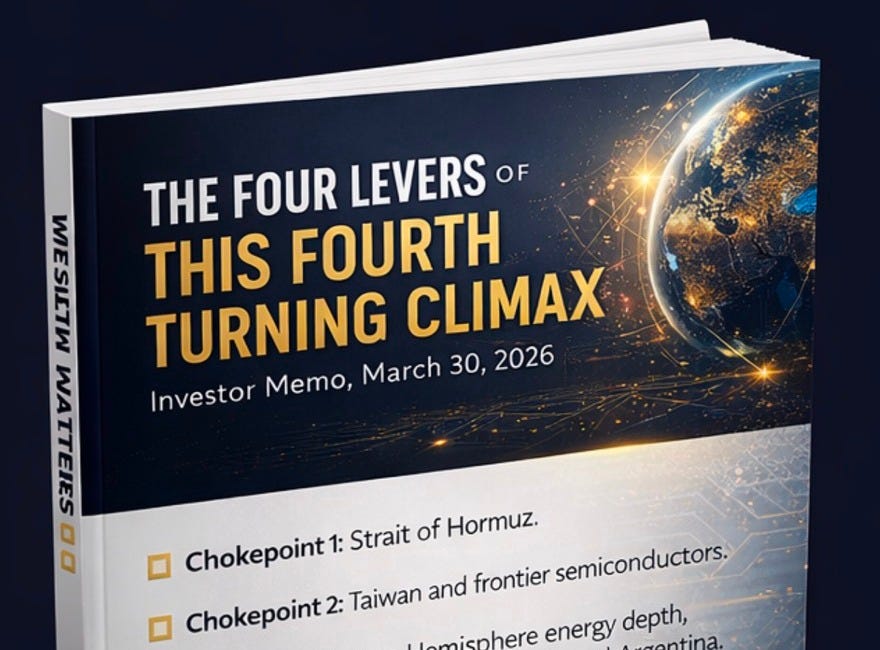 The Four Levers of This Fourth Turning Climax: Re-Contextualizing the Iran War, China, and Trump's Strategy.