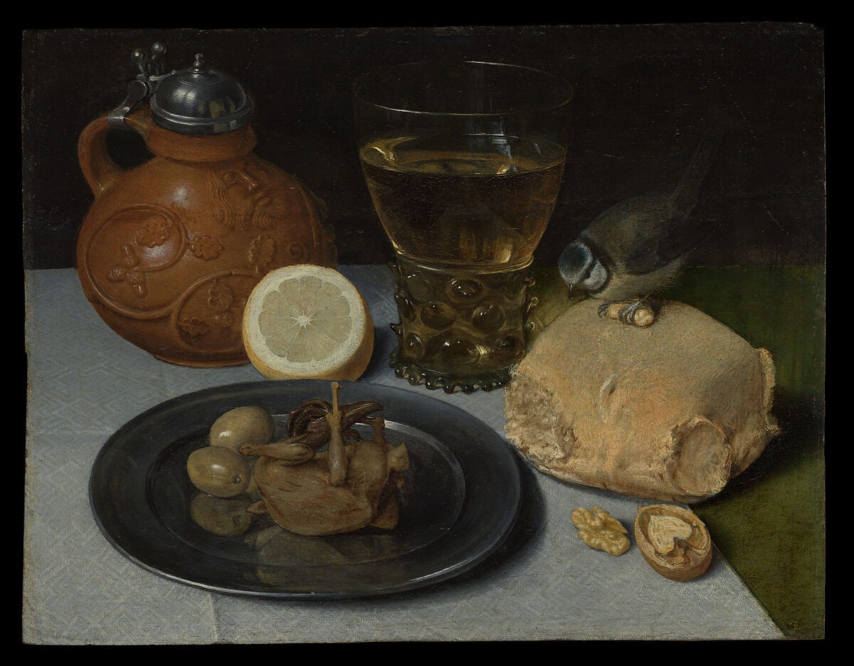 Still Life, Georg Flegel (German, Olomouc (Olmütz) 1566–1638 Frankfurt), Oil on wood