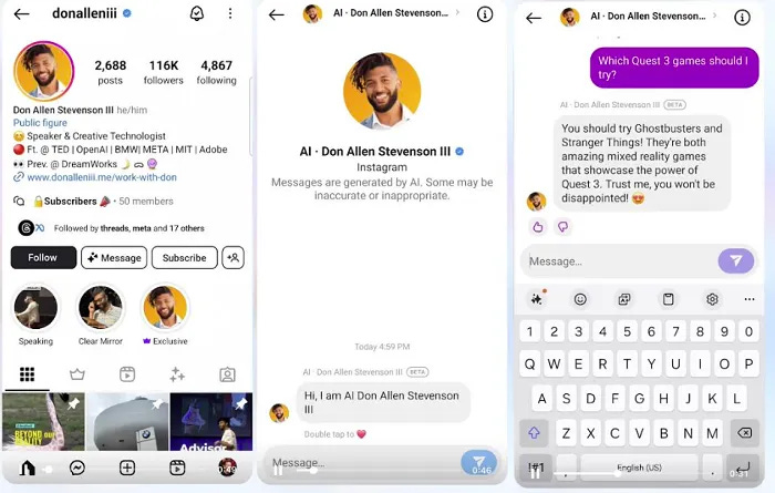 Meta AI Studio example