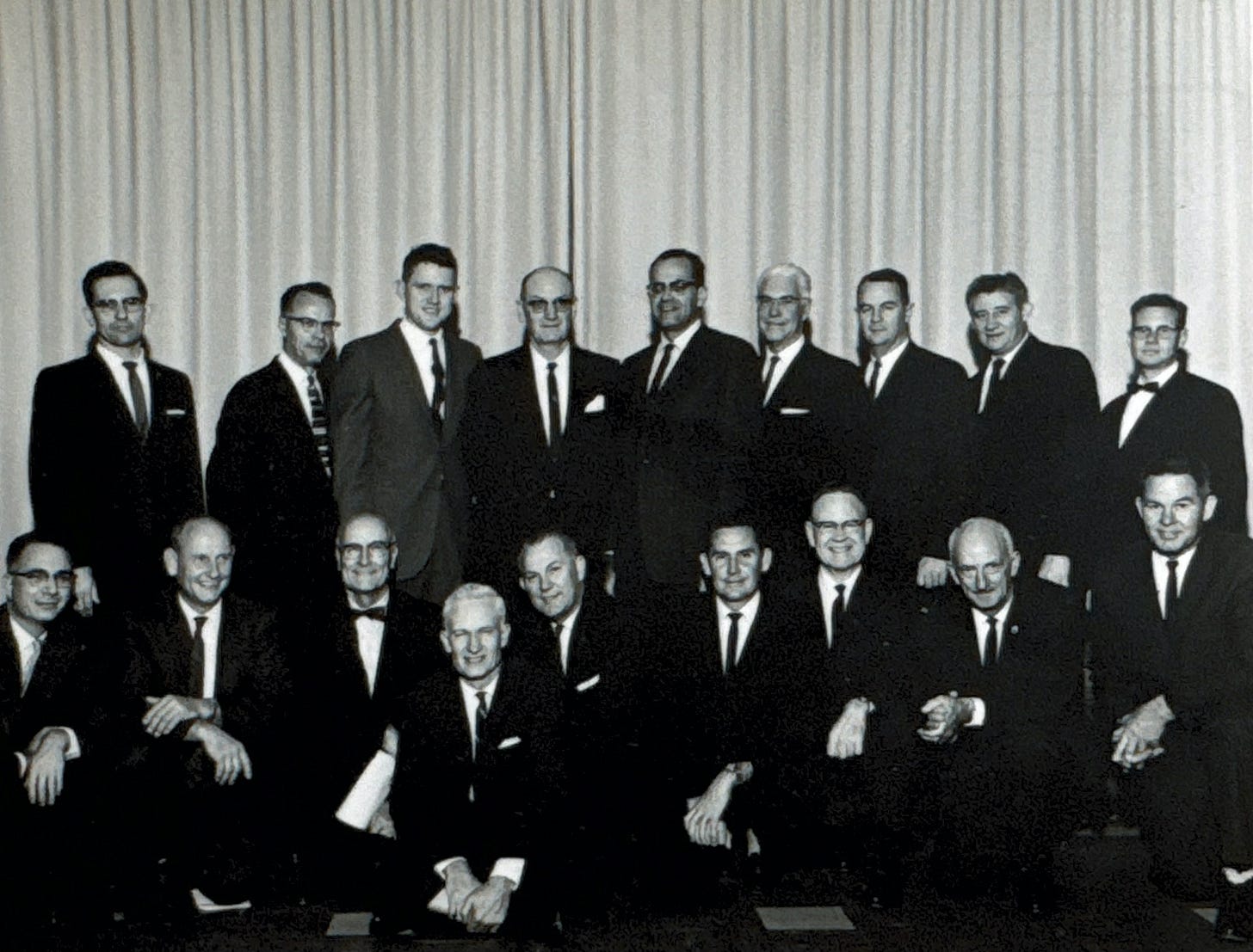 Brooklyn Heights Presbyterian Church Board of Trustees. Reverend Ellis Shaw (gray hair) is near the center of the front row. Brooklyn Heights Presbyterian Church Board of Trustees. Reverend Ellis Shaw (gray hair) is near the center of the front row.