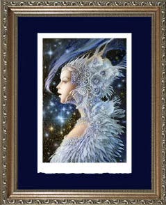 Small Fine Art Print on Watercolor Paper with Deckle Edge. Printed in the Whelan studios and Signed in Pencil in the White Border. Conservation Framing: Hinged to Acid-free Mat to show Deckle Edge, Archival Plexiglass, and Wood Frame Small Fine Art Print on Watercolor Paper with Deckle Edge. Printed in the Whelan studios and Signed in Pencil in the White Border. Conservation Framing: Hinged to Acid-free Mat to show Deckle Edge, Archival Plexiglass, and Wood Frame