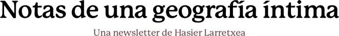Notas de una geografía íntima