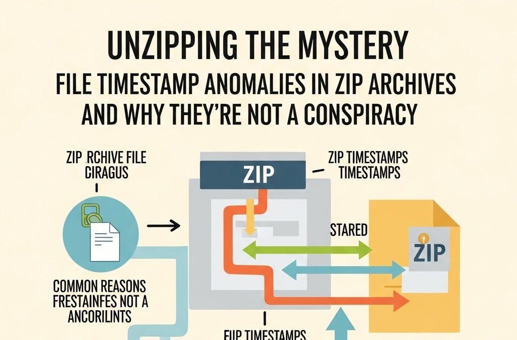 Unzipping the Mystery: File Timestamp Anomalies in ZIP Archives